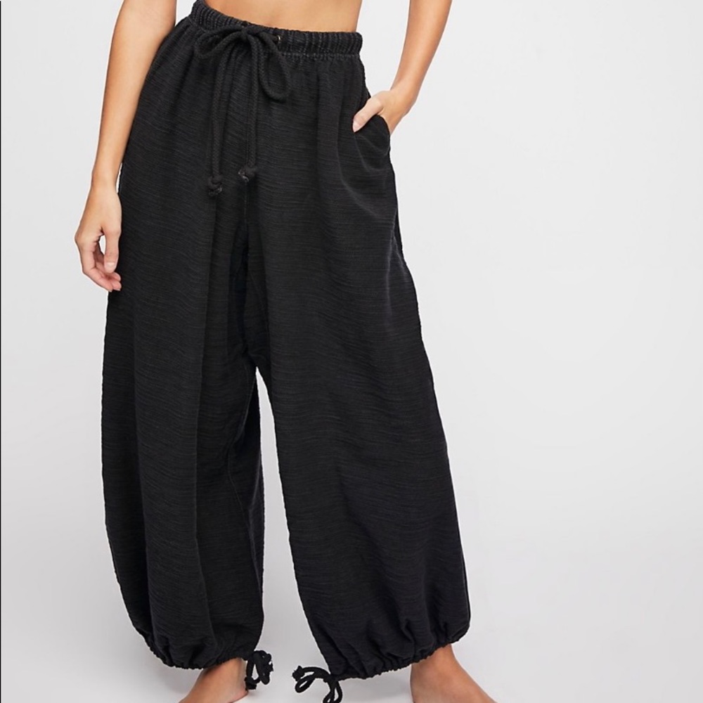 FP wide leg lounge pants
